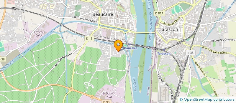 localisation de l'entreprise MADAME AUDREY BADIOU REPOSI  BEAUCAIRE