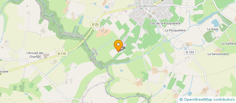 localisation de l'entreprise MADAME AUDREY BAHUAUD  OREE D'ANJOU