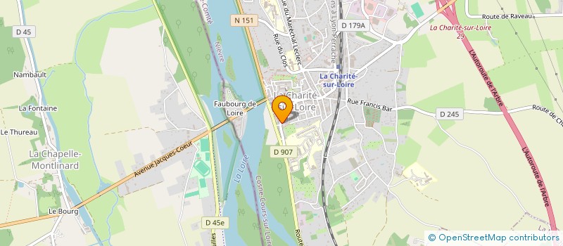 localisation de l'entreprise MADAME AUDREY BAIN  LA CHARITE-SUR-LOIRE