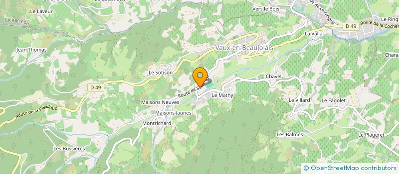 localisation de l'entreprise MADAME AUDREY BALMET  VAUX-EN-BEAUJOLAIS