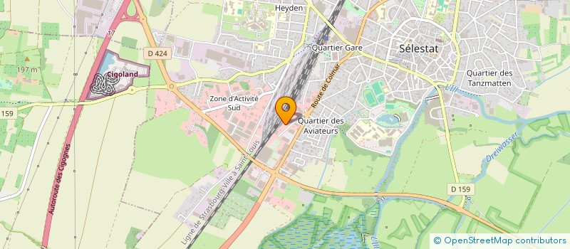 localisation de l'entreprise MADAME AUDREY BAPST  SELESTAT