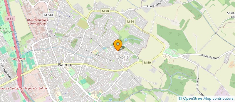 localisation de l'entreprise MADAME AUDREY BARANES  BALMA