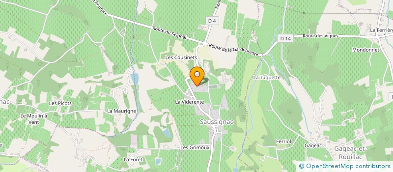 localisation de l'entreprise MADAME AUDREY BARES  EYMET