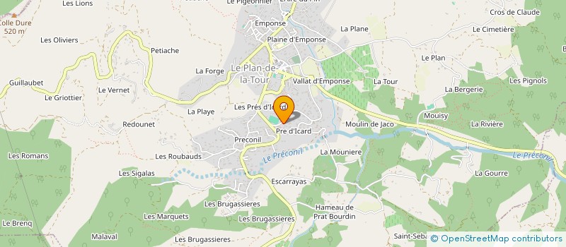 localisation de l'entreprise MADAME AUDREY BARJAVEL  LE PLAN-DE-LA-TOUR