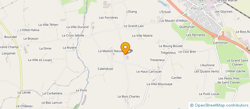 localisation de l'entreprise MADAME AUDREY BARON  PLESTAN