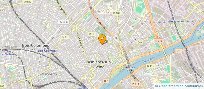localisation de l'entreprise MADAME AUDREY BARON à ASNIERES-SUR-SEINE