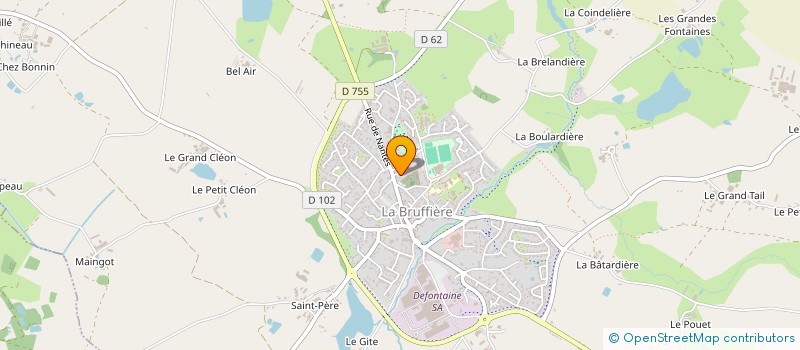 localisation de l'entreprise MADAME AUDREY BARON  LA BRUFFIERE