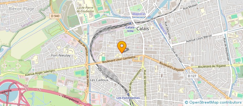 localisation de l'entreprise MADAME AUDREY BARRAS  CALAIS