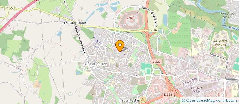 localisation de l'entreprise MADAME AUDREY BARRAULT  BEAUCOUZE