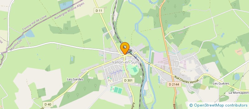 localisation de l'entreprise MADAME AUDREY BARRE  VALLON-EN-SULLY