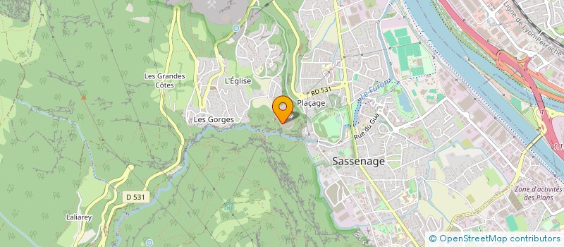 localisation de l'entreprise MADAME AUDREY BARRE  SASSENAGE