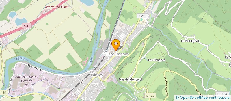 localisation de l'entreprise MADAME AUDREY BARTHELEMY  VILLARD-BONNOT