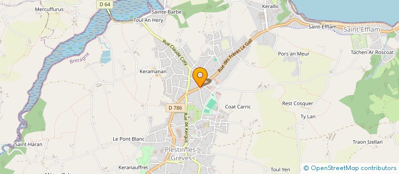 localisation de l'entreprise MADAME AUDREY BASSET  PLESTIN-LES-GREVES