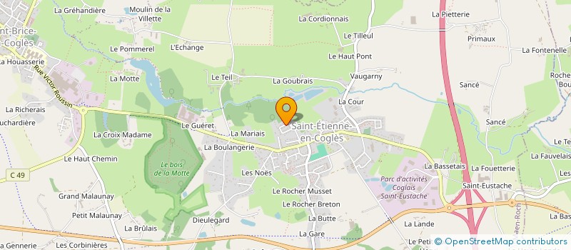 localisation de l'entreprise MADAME AUDREY BATTAIS  MAEN ROCH