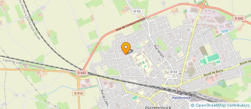 localisation de l'entreprise MADAME AUDREY BAUDE  HAZEBROUCK