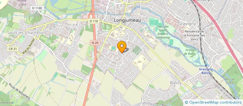 localisation de l'entreprise MADAME AUDREY BEAUFRETON à LONGJUMEAU