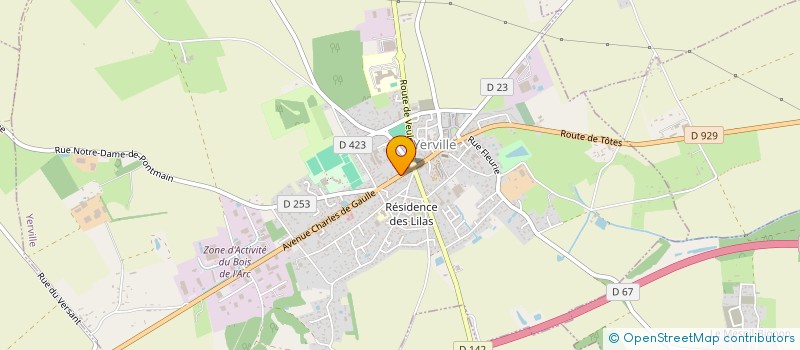 localisation de l'entreprise MADAME AUDREY BEAUVOIS  YERVILLE