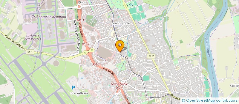 localisation de l'entreprise MADAME AUDREY BECHADE à BLAGNAC