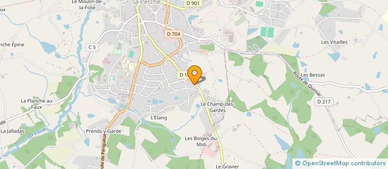 localisation de l'entreprise MADAME AUDREY BECHU  SAINT-LAURENT-SUR-GORRE