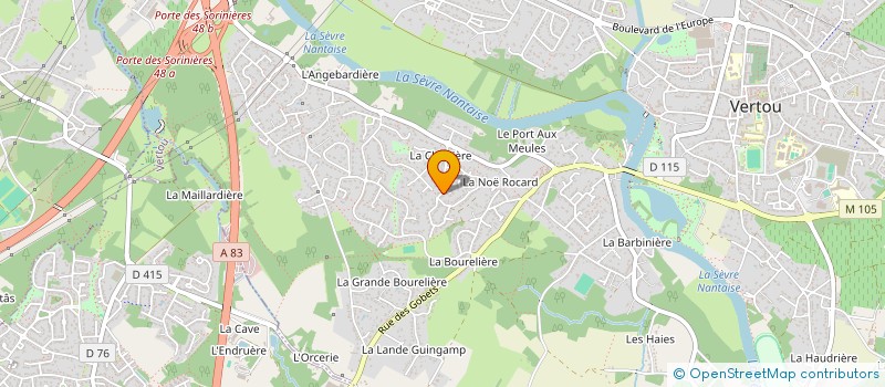 localisation de l'entreprise MADAME AUDREY BEDUSSI à VERTOU