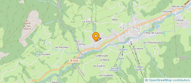 localisation de l'entreprise MADAME AUDREY BELPOMME  PRAZ-SUR-ARLY