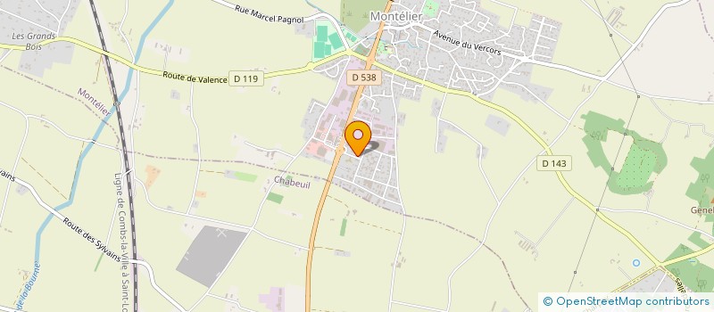 localisation de l'entreprise MADAME AUDREY BENCHOUDER  MONTELIER