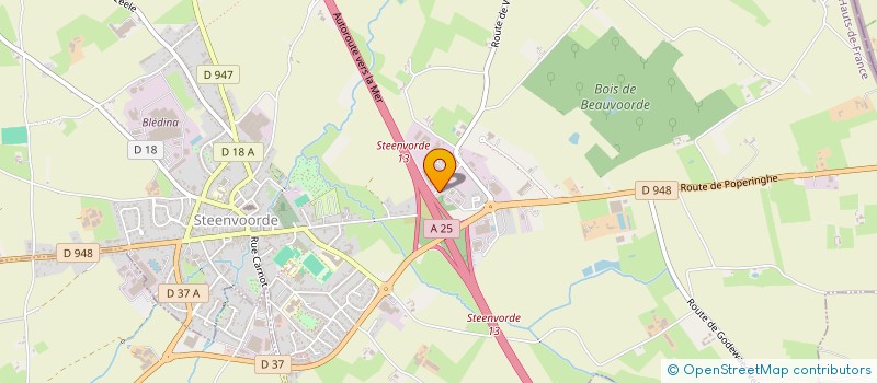 localisation de l'entreprise MADAME AUDREY BERNAERTS  STEENVOORDE