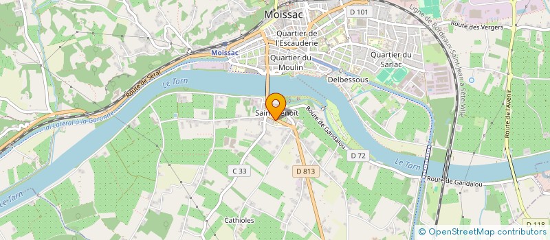 localisation de l'entreprise MADAME AUDREY BERNARD  MOISSAC