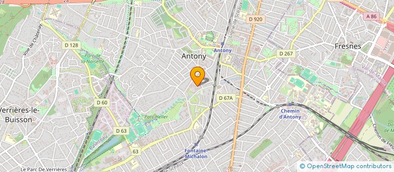 localisation de l'entreprise MADAME AUDREY BERNARD à ANTONY