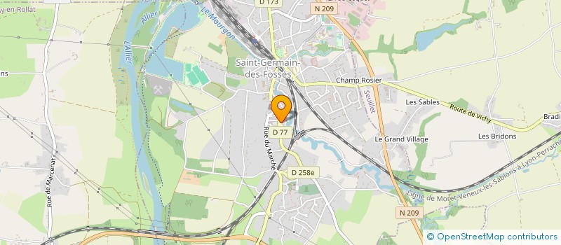 localisation de l'entreprise MADAME AUDREY BERNARD  SAINT-GERMAIN-DES-FOSSES