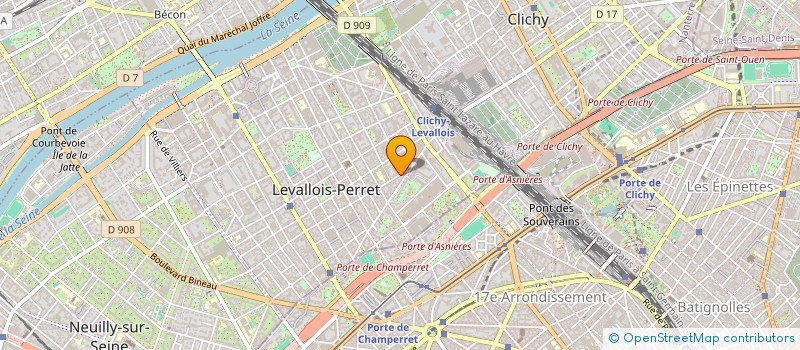 localisation de l'entreprise MADAME AUDREY BERROS à LEVALLOIS-PERRET