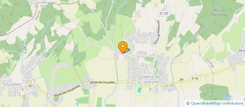 localisation de l'entreprise MADAME AUDREY BERRUYER  VILLETTE-DE-VIENNE