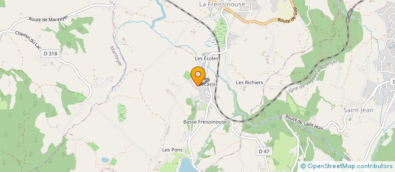 localisation de l'entreprise MADAME AUDREY BERTHINIER  LA BATIE-NEUVE