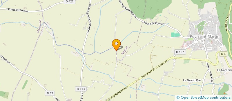 localisation de l'entreprise MADAME AUDREY BERTRAND  CLEON-D'ANDRAN