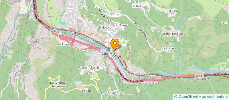 localisation de l'entreprise MADAME AUDREY BETEMPS  SAINT-MICHEL-DE-MAURIENNE