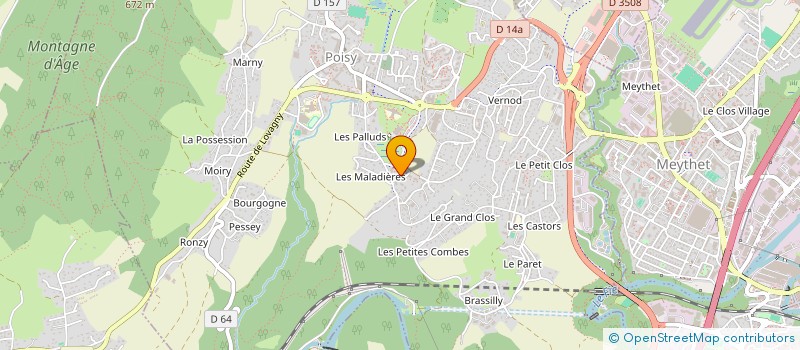 localisation de l'entreprise MADAME AUDREY BOGLIONE  POISY