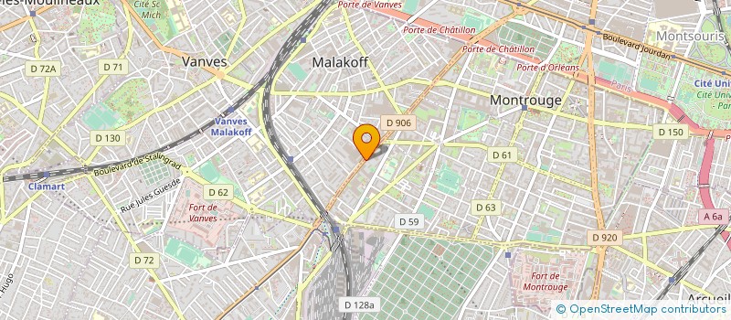 localisation de l'entreprise MADAME AUDREY BOHNERT  MONTROUGE