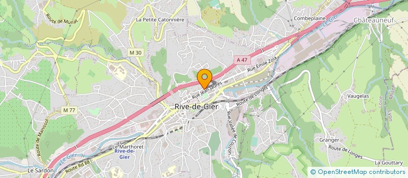 localisation de l'entreprise MADAME AUDREY BONAS  RIVE-DE-GIER