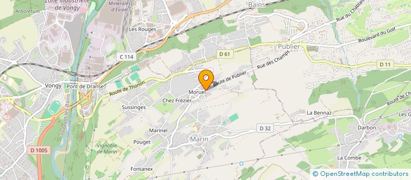 localisation de l'entreprise MADAME AUDREY BONDON  MARIN