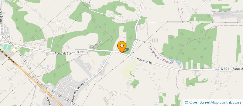 localisation de l'entreprise MADAME AUDREY BONFILS  SAUGNAC-ET-CAMBRAN