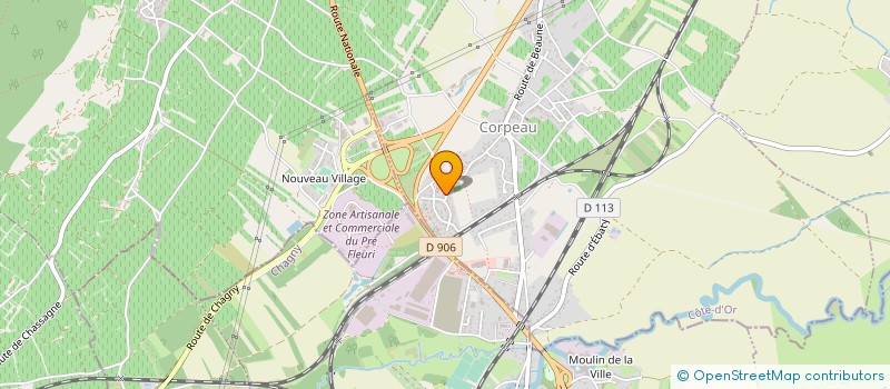 localisation de l'entreprise MADAME AUDREY BONIN  CORPEAU