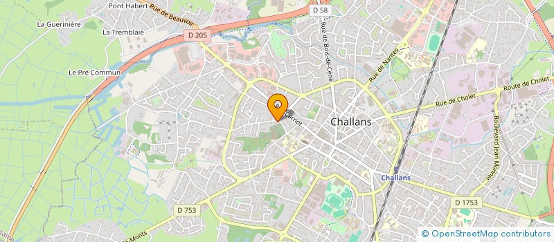 localisation de l'entreprise MADAME AUDREY BONNACIE à CHALLANS