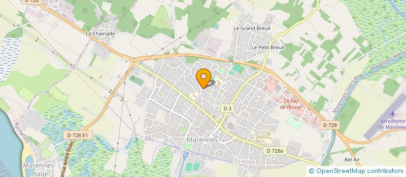 localisation de l'entreprise MADAME AUDREY BONNAUDET  MARENNES-HIERS-BROUAGE