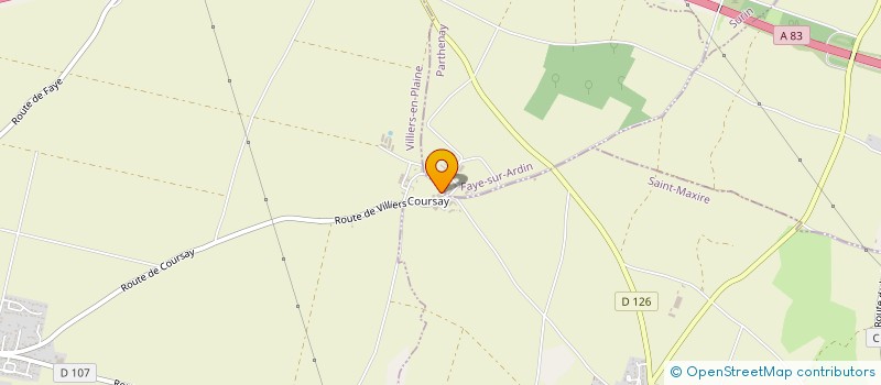 localisation de l'entreprise MADAME AUDREY BONNEAU  VILLIERS-EN-PLAINE