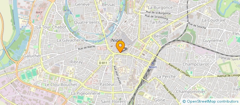 localisation de l'entreprise MADAME AUDREY BONNIN  NIORT