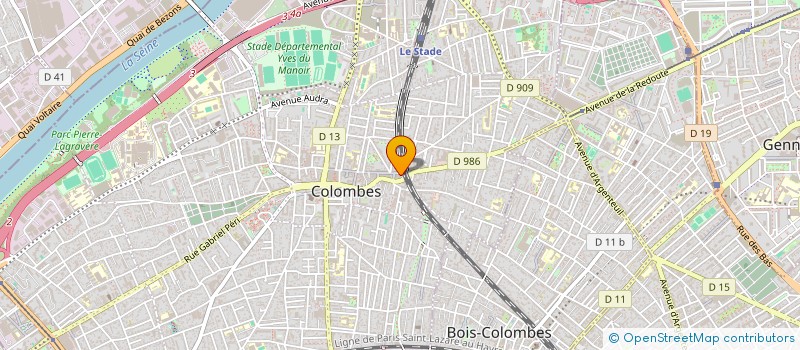 localisation de l'entreprise MADAME AUDREY BONTHOUX à COLOMBES