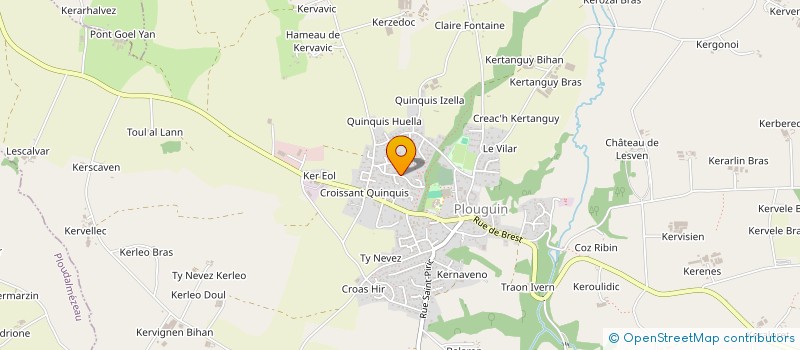 localisation de l'entreprise MADAME AUDREY BOUILLEVAUX  PLOUGUIN