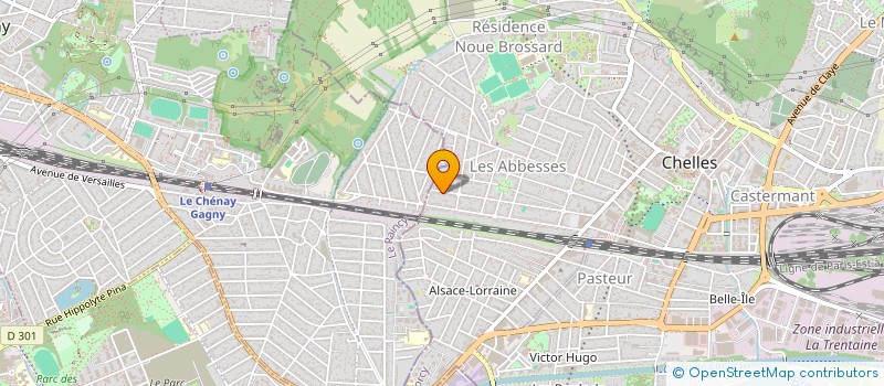 localisation de l'entreprise MADAME AUDREY BOUILLY  CHELLES