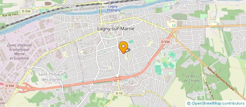 localisation de l'entreprise MADAME AUDREY BOULANGER  LAGNY-SUR-MARNE