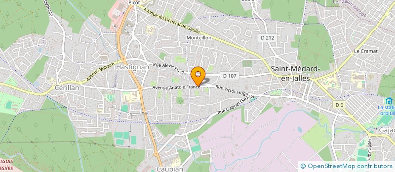 localisation de l'entreprise MADAME AUDREY BOURBON  SAINT-MEDARD-EN-JALLES